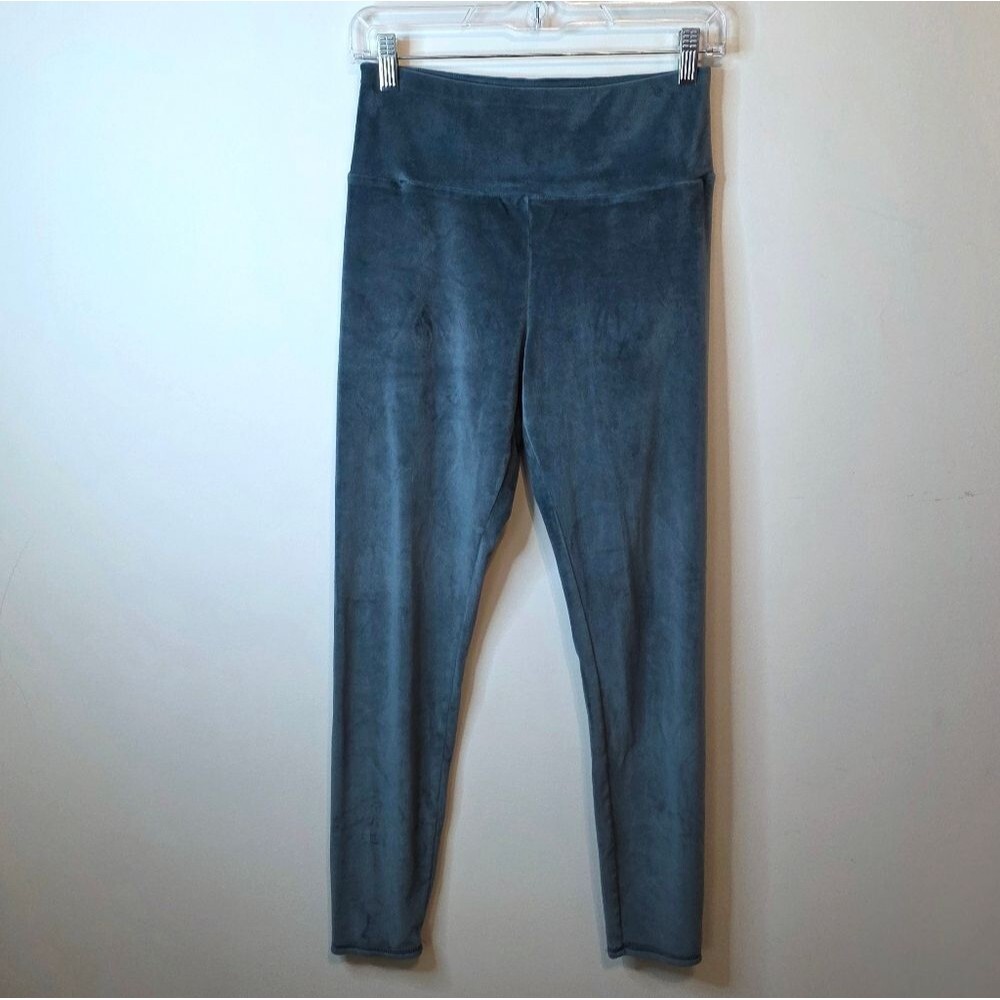 32 Degrees Heat Green Velour Leggings Size Medium